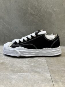 【サイズ:43】MIHARA YASUHIRO ミハラヤスヒロ HANK original sole toe cap sneaker LOW canvas　A05FW702　キャンバスローカットスニーカー