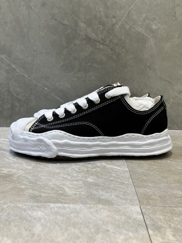 【サイズ:43】MIHARA YASUHIRO ミハラヤスヒロ HANK original sole toe cap sneaker LOW canvas　A05FW702　キャンバスローカットスニーカー