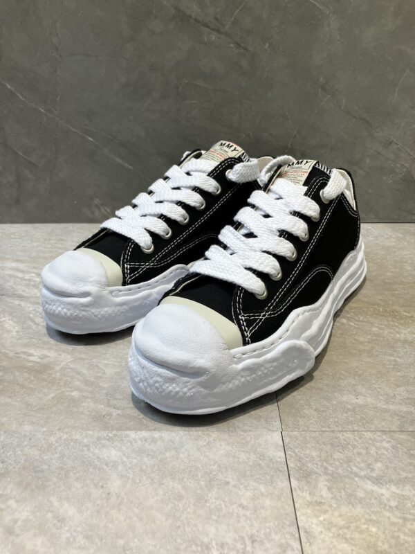 【サイズ:43】MIHARA YASUHIRO ミハラヤスヒロ HANK original sole toe cap sneaker LOW canvas　A05FW702　キャンバスローカットスニーカー - 画像 (2)