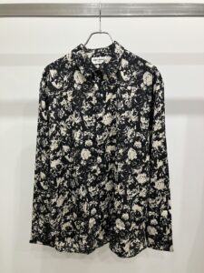 【サイズ:40】 SAINT LAURENT サンローラン 22SS 646850 Y2E34	フローラル総柄シルククレープデシン長袖シャツ