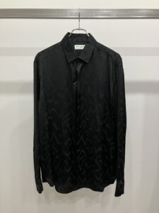 【サイズ:38】 SAINT LAURENT サンローラン 23SS 646850 Y2G27 アニマルパターンシルク長袖シャツ