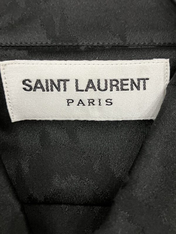 【サイズ:38】 SAINT LAURENT サンローラン 23SS 646850 Y2G27 アニマルパターンシルク長袖シャツ - 画像 (3)