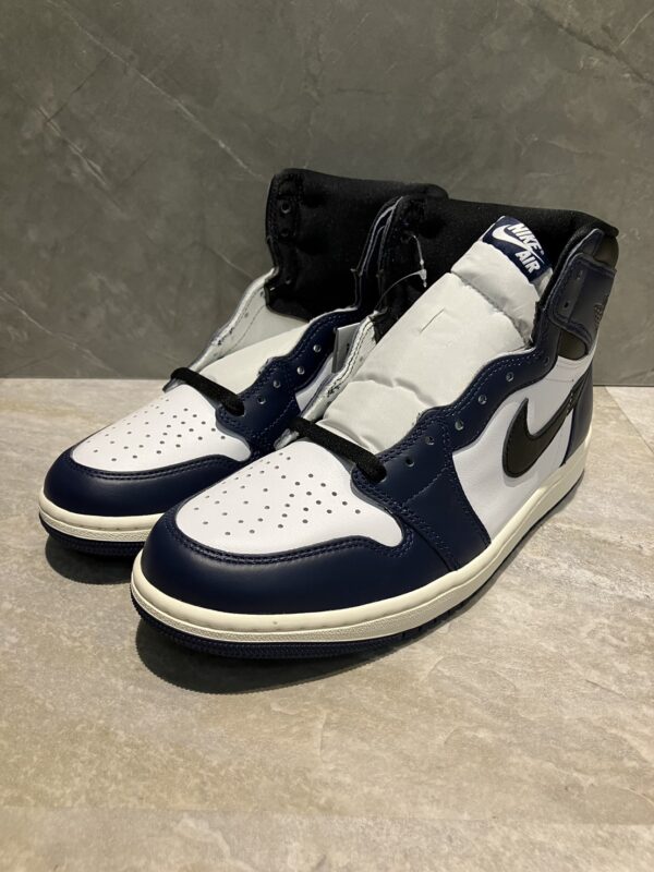 【サイズ:27.5㎝】NIKE ナイキ AIR JORDAN 1 RETRO HIGH OG MIDNIGHT NAVY DZ5485-401 エアジョーダン 1 レトロ ハイ オージーミッドナイト ネイビースニーカー - 画像 (2)