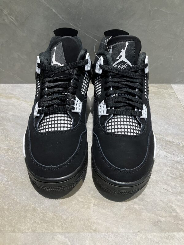 【サイズ:27.5cm】NIKE ナイキ AIR JORDAN 4 RETRO WHITE THUNDER FQ8138-001 エアジョーダン4レトロホワイトサンダースニーカー - 画像 (3)