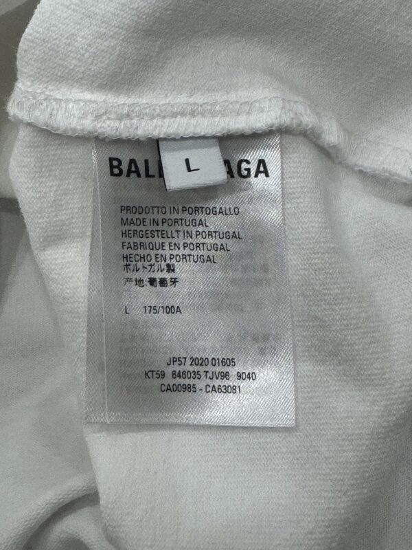 【サイズ:L】BALENCIAGA バレンシアガ　646035 TJV96 ネックロゴ長袖カットソー - 画像 (4)