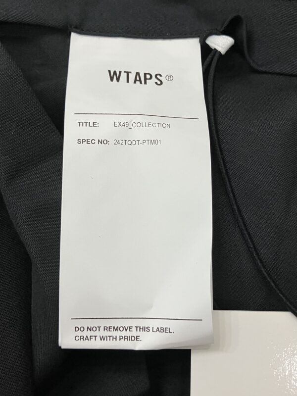 【サイズ:4】WTAPS ダブルタップス 24AW TROUSERS / WOPL. TWILL242TQDT-PTM01 2タックトラウザーズロングパンツ - 画像 (4)