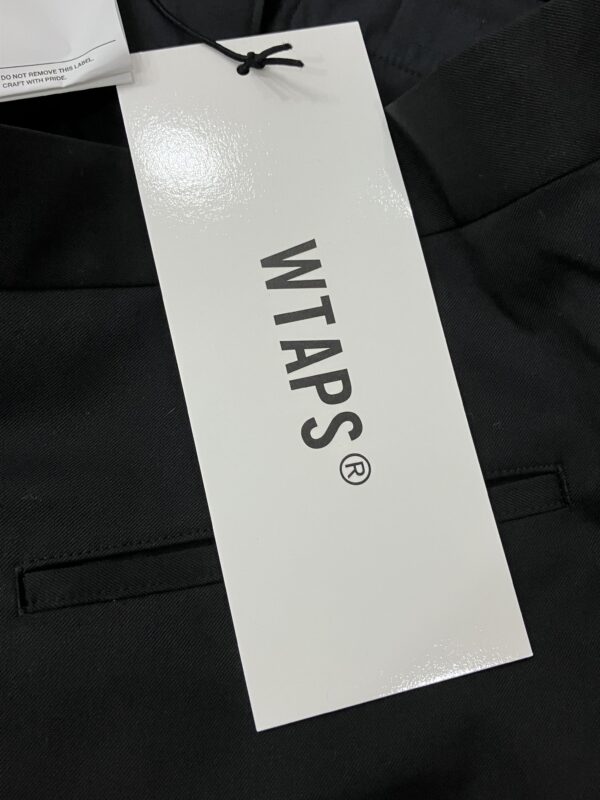 【サイズ:4】WTAPS ダブルタップス 24AW TROUSERS / WOPL. TWILL242TQDT-PTM01 2タックトラウザーズロングパンツ - 画像 (7)