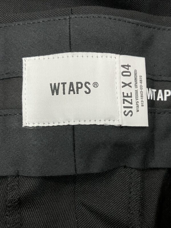 【サイズ:4】WTAPS ダブルタップス 24AW TROUSERS / WOPL. TWILL242TQDT-PTM01 2タックトラウザーズロングパンツ - 画像 (3)