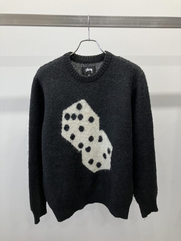 【サイズ:M】STUSSY 21AW DICE MOHAIR SWEATER