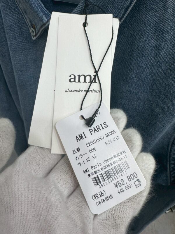 AMI PARIS 25SS Ami De Coeur デニムシャツ - 画像 (5)