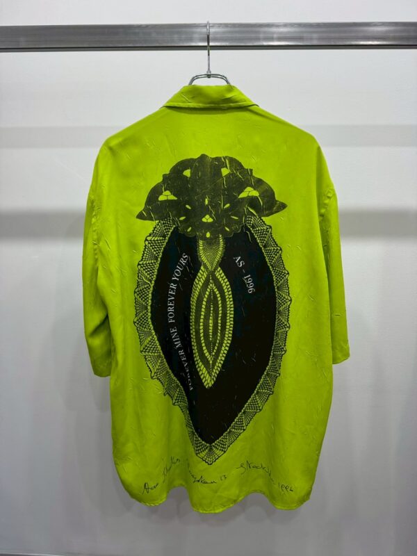 AcneStudios バックプリント皺加工半袖シャツ - 画像 (2)