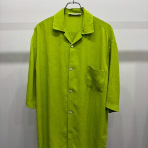 AcneStudios バックプリント皺加工半袖シャツ