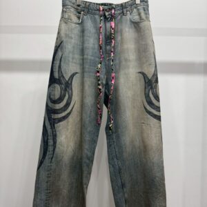 BALENCIAGA TATTOO BUGGY JEANS