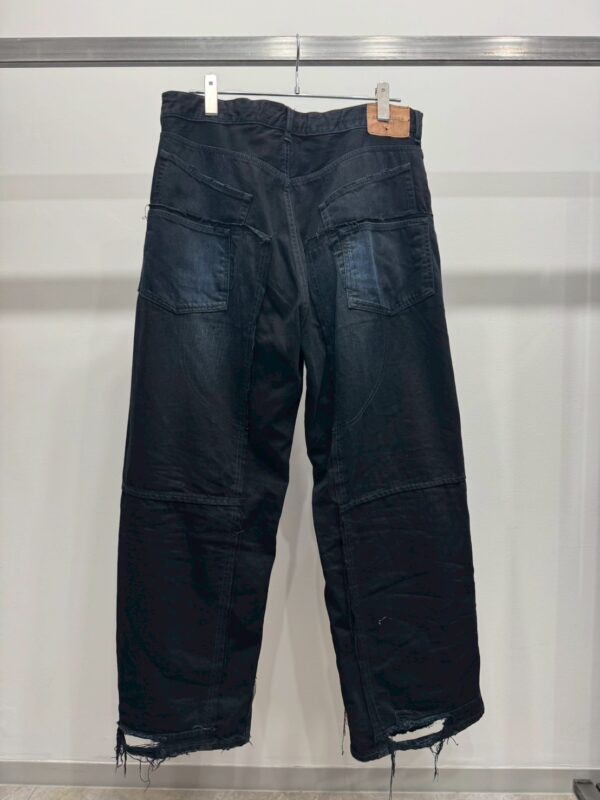 BALENCIAGA 809444 TRW58 ダブルニーワイドデニムパンツ - 画像 (2)