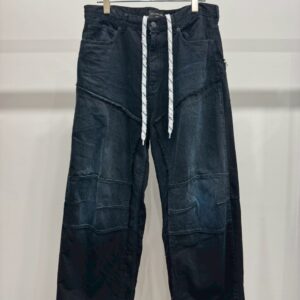 BALENCIAGA 809444 TRW58 ダブルニーワイドデニムパンツ